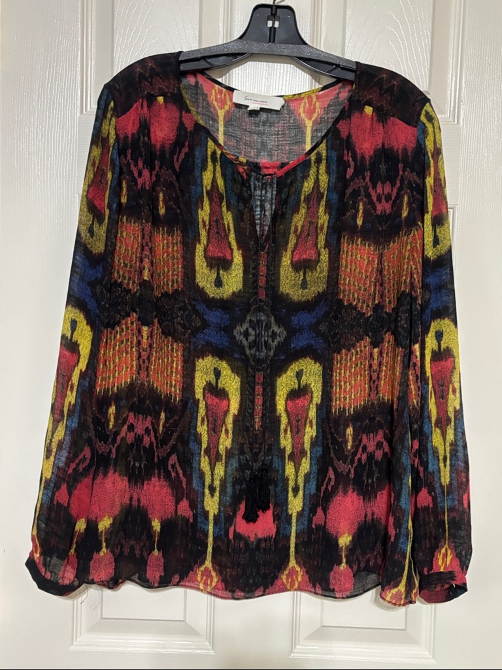 Semi sheer chiffon top